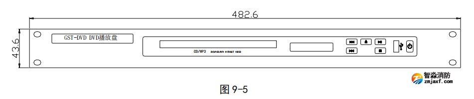 海灣GST-DVD 型 DVD 播放盤(pán)(可選配)接線安裝技術(shù) 海灣GST-DVD 型 DVD 播放盤(pán)(可選配)接線安裝技術(shù)